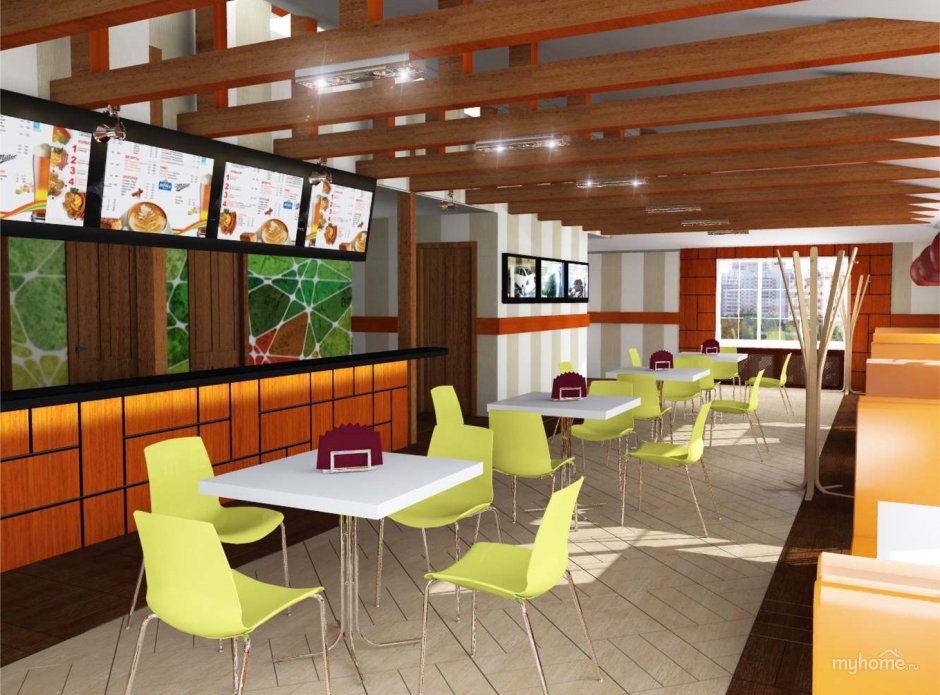 Придорожное кафе интерьер