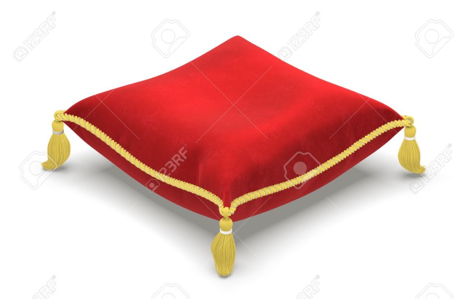 Королевская подушка с кисточками