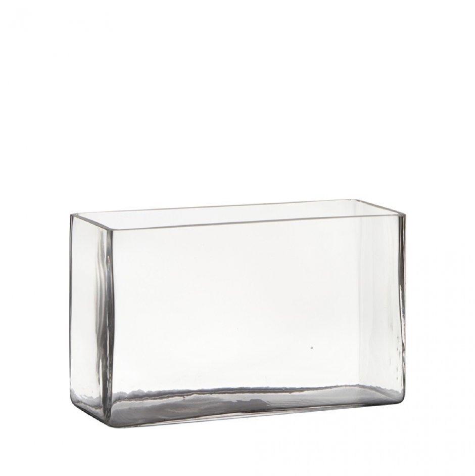 Квадратная ваза из стекла