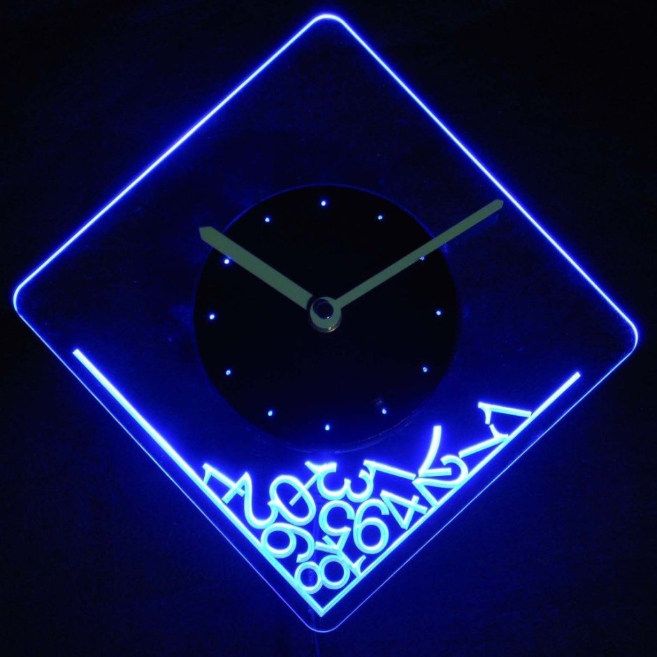 Настенные часы с подсветкой