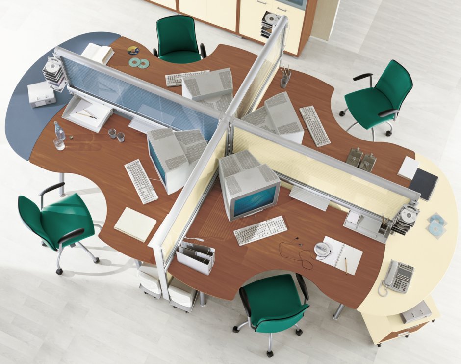 Планировка столов в офисе