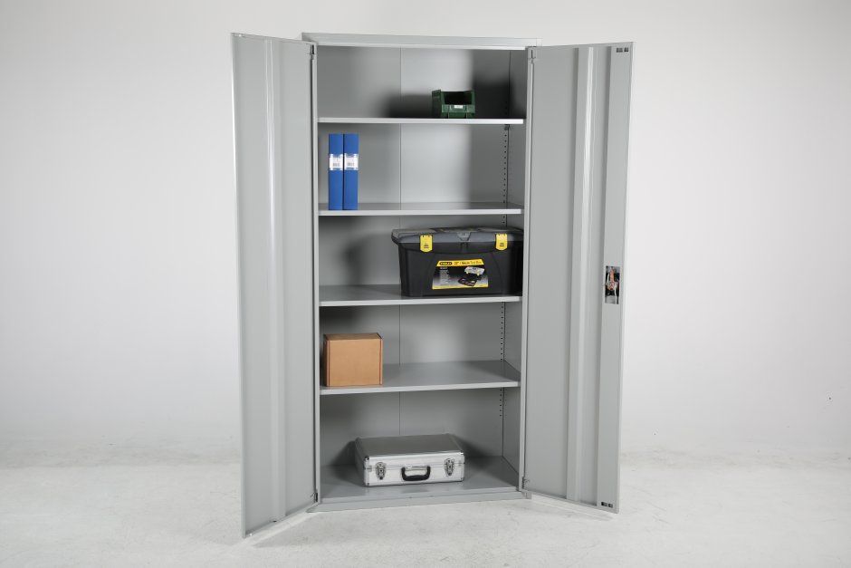 Шкаф хозяйственный металлический ШМС-6.15 (756x450x1850 мм)