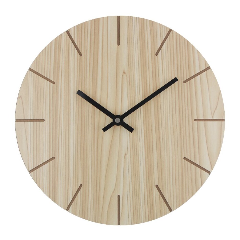 Часы настенные круглые деревянные