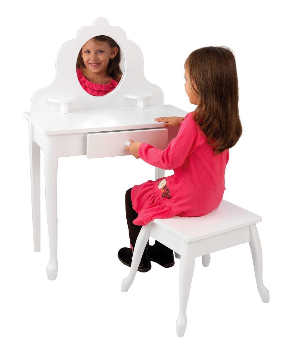 Детский столик с зеркалом со стульчиком