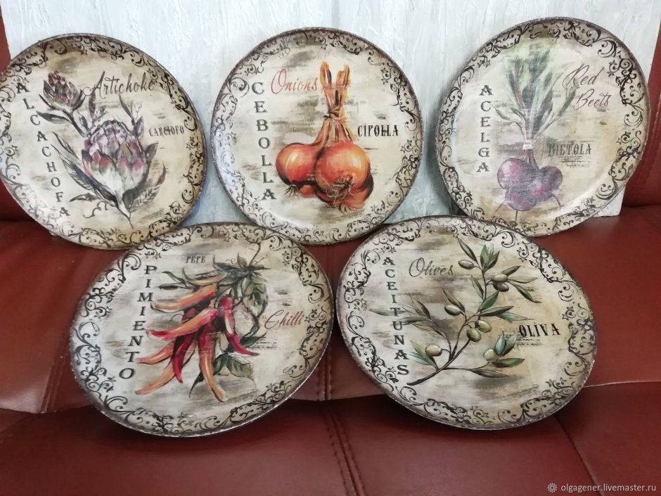 Тарелка настенная Прованс