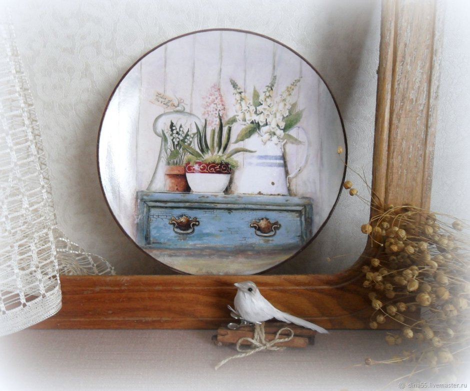 Тарелка декоративная на стену Прованс