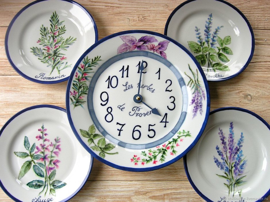 Тарелки в стиле Прованс