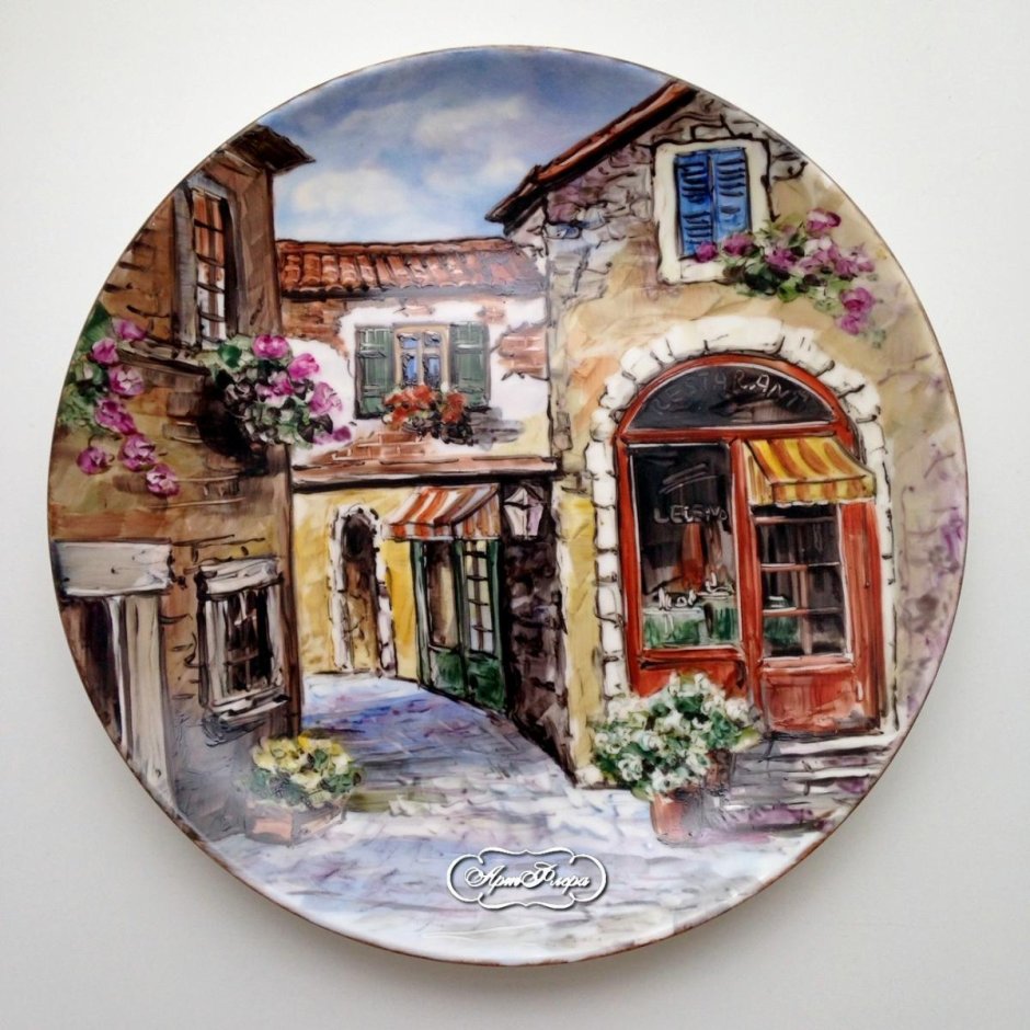 Панно тарелка на стену