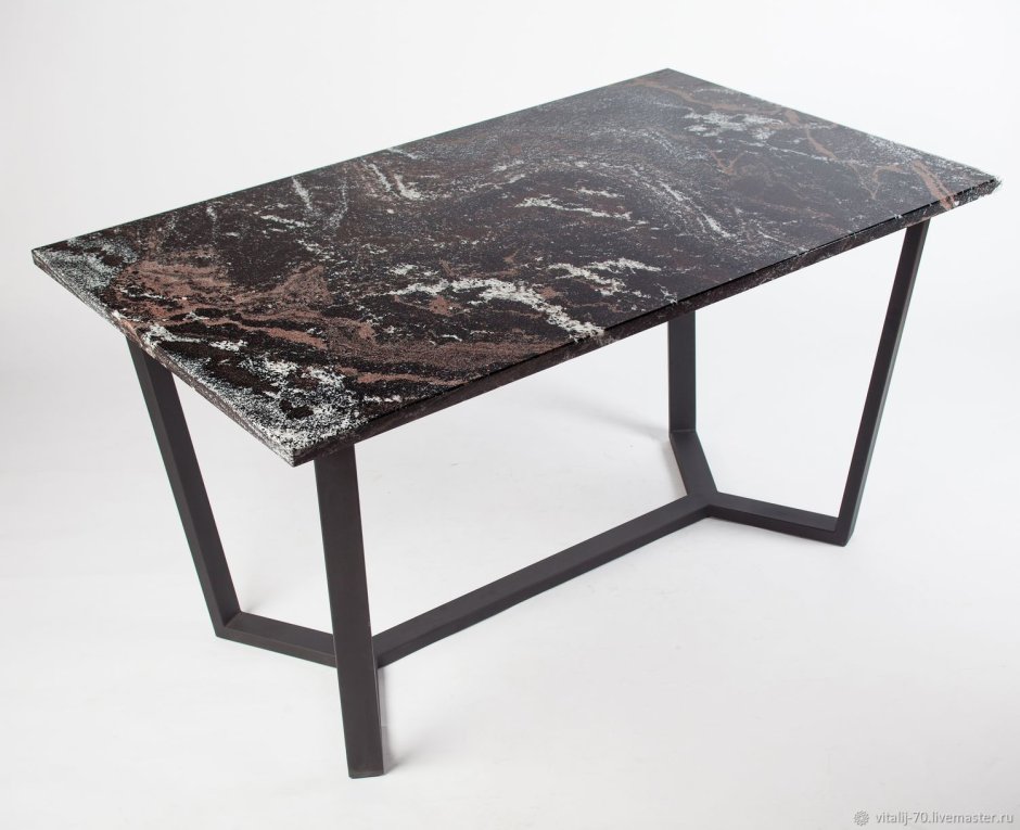 Арчи стол обеденный пластик, бетон слюда 809, 1000/1300*1000