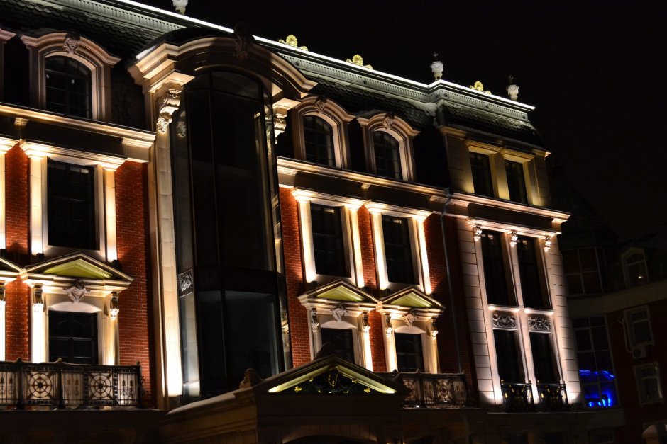 Архитектурная подсветка здания мэрии Набережные Челны