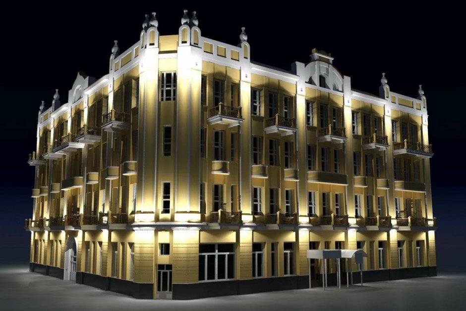 Архитектурно-художественная подсветка зданий Йошкар-Ола