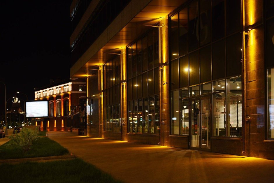 Novosibirsk Expocentre освещение фасада