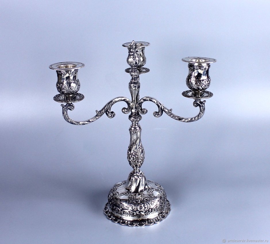 Канделябр Queen Anne пятирожковый серебро
