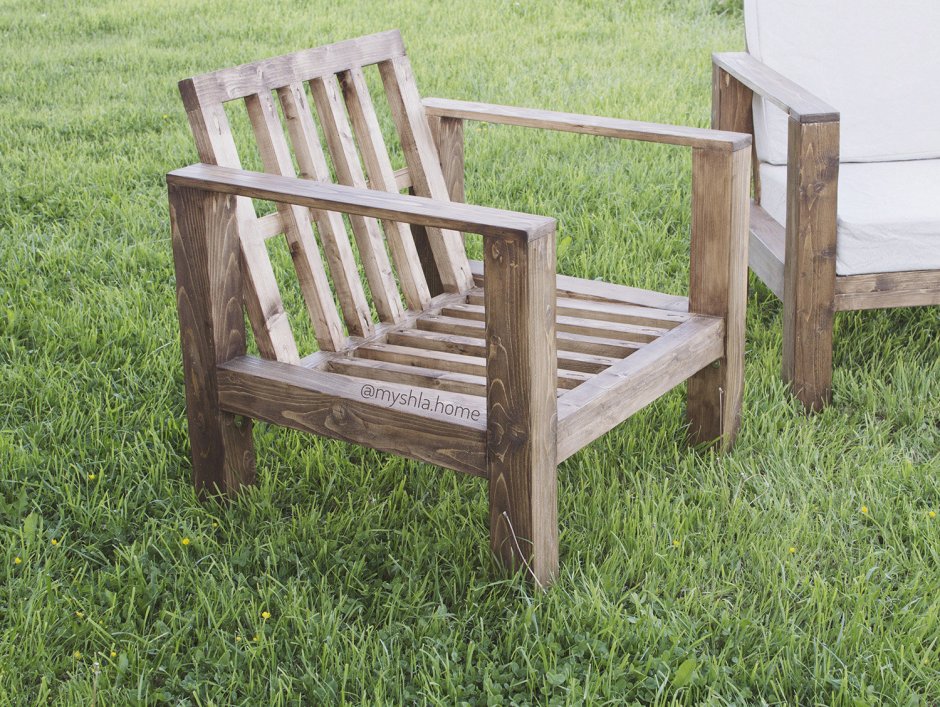 Деревянное дачное кресло Адирондак