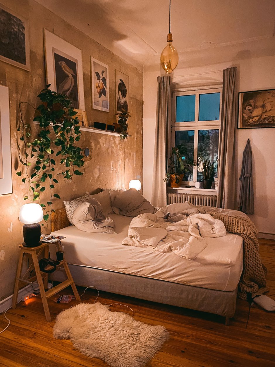 Уютный интерьер спальни