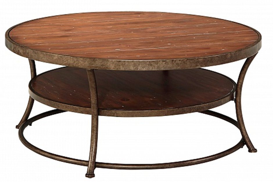 Журнальный столик Fargo 40" Round reclaimed Wood Coffee Table журнальный стол
