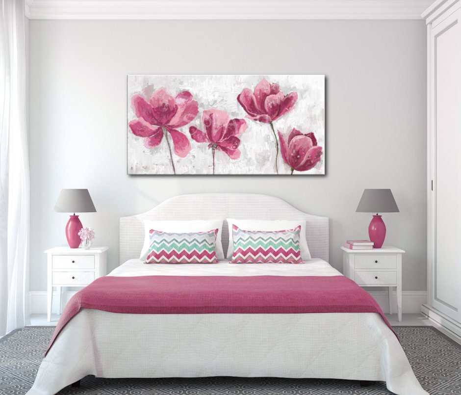 Картины в розовую спальню