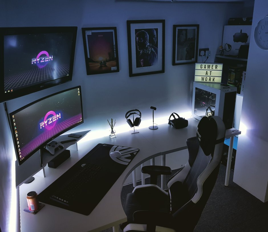 Дизайнерская комната геймера