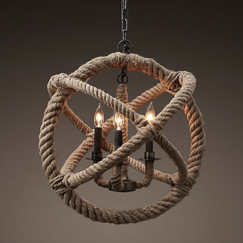 Светильник Loft Rope Sphere Pendant