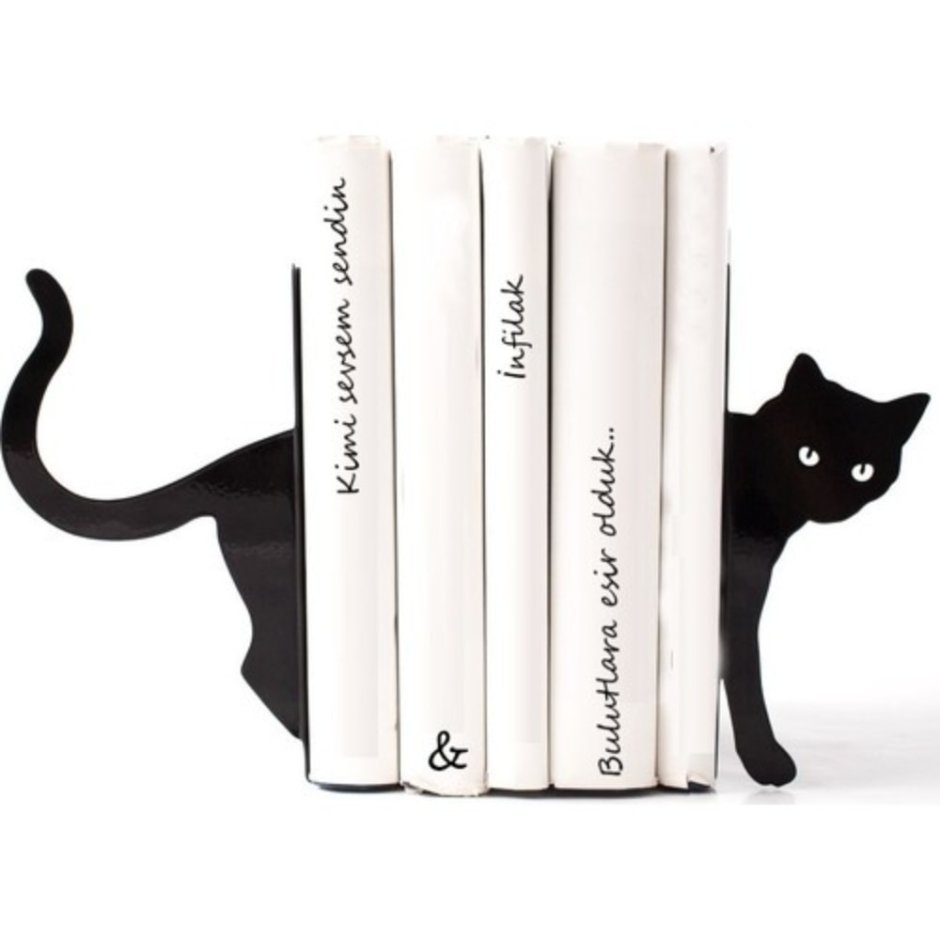 Подставка для книг кошка