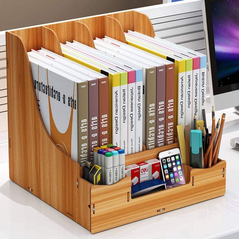 Подставка для книг деревянная