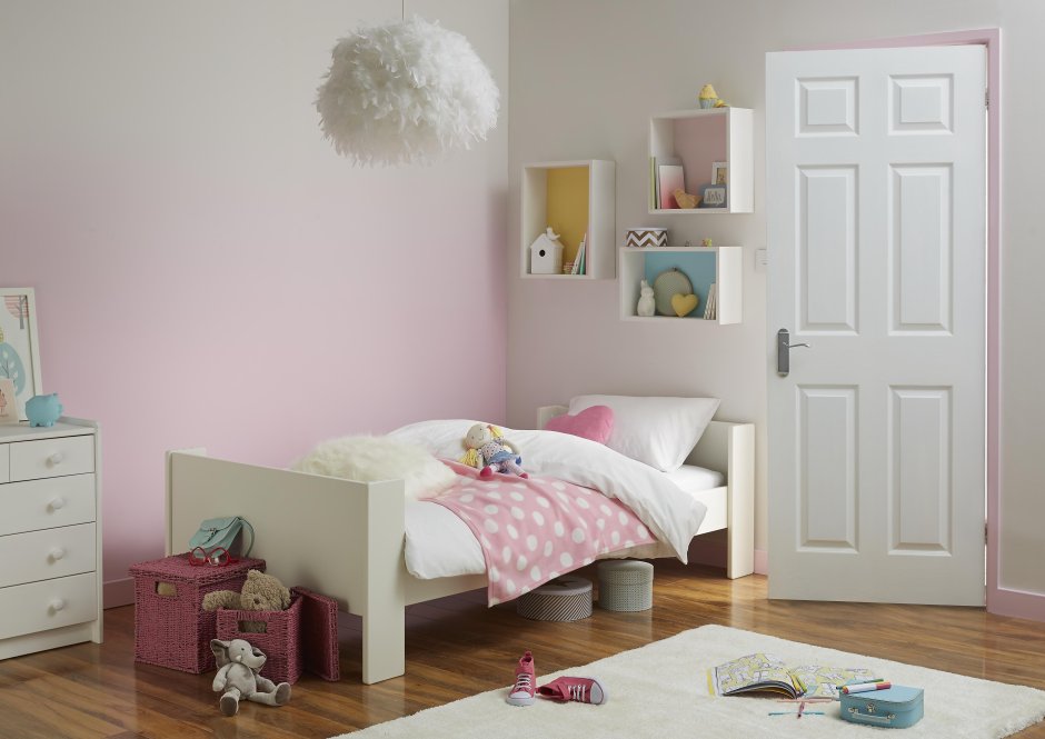 Покраска детской комнаты для девочки