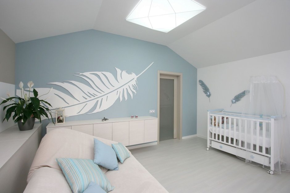 Дизайнерская покраска детской комнаты на двоих