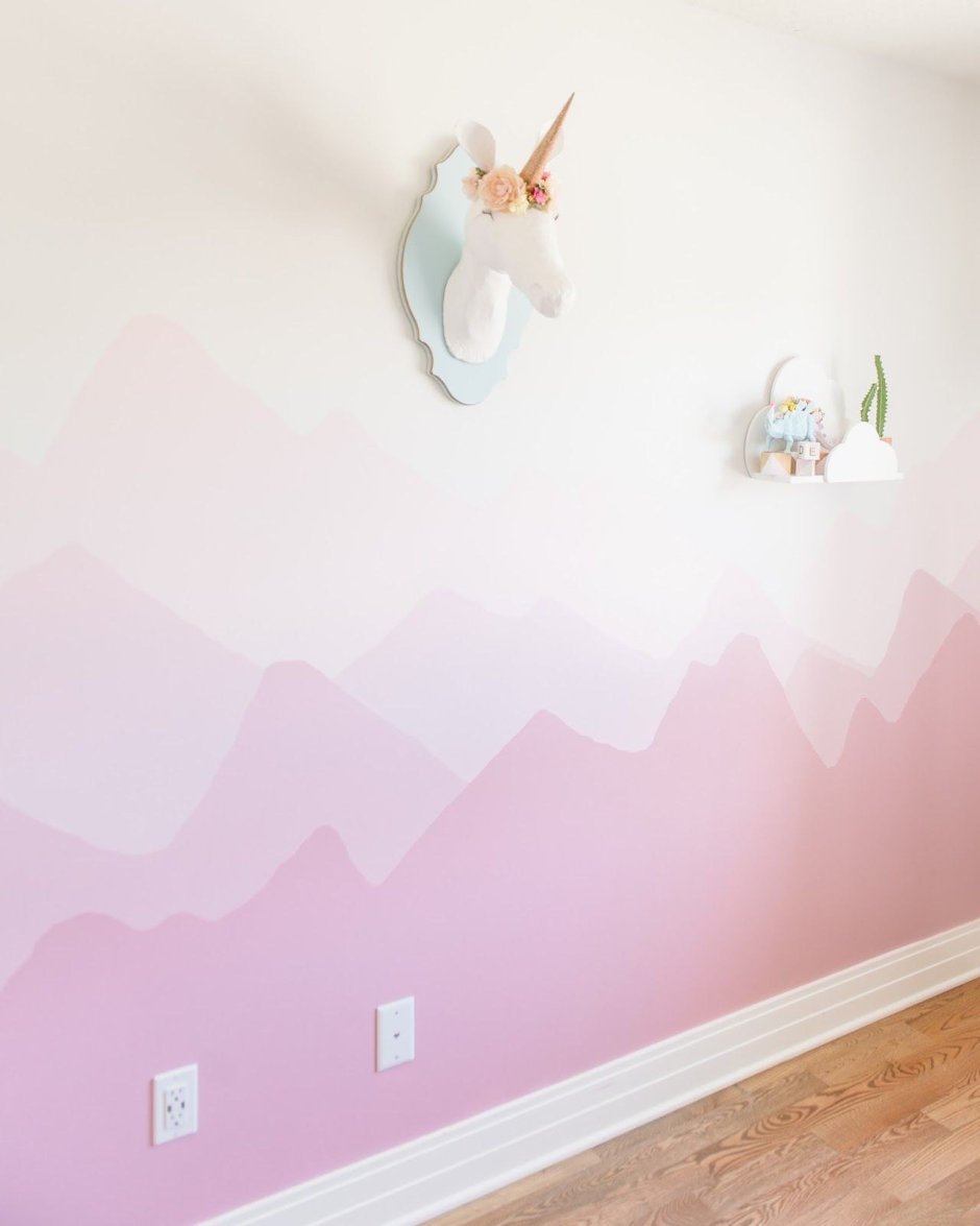 Покраска стен в детской комнате