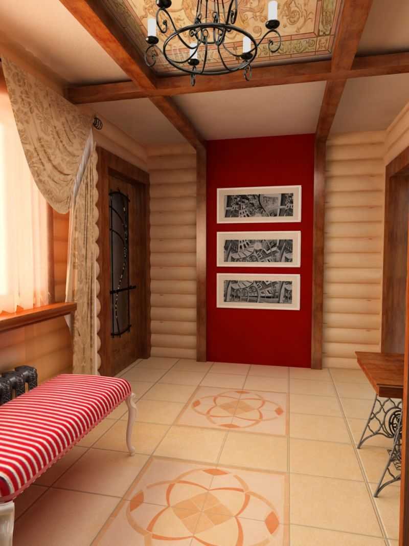 Интерьер прихожей в частном доме