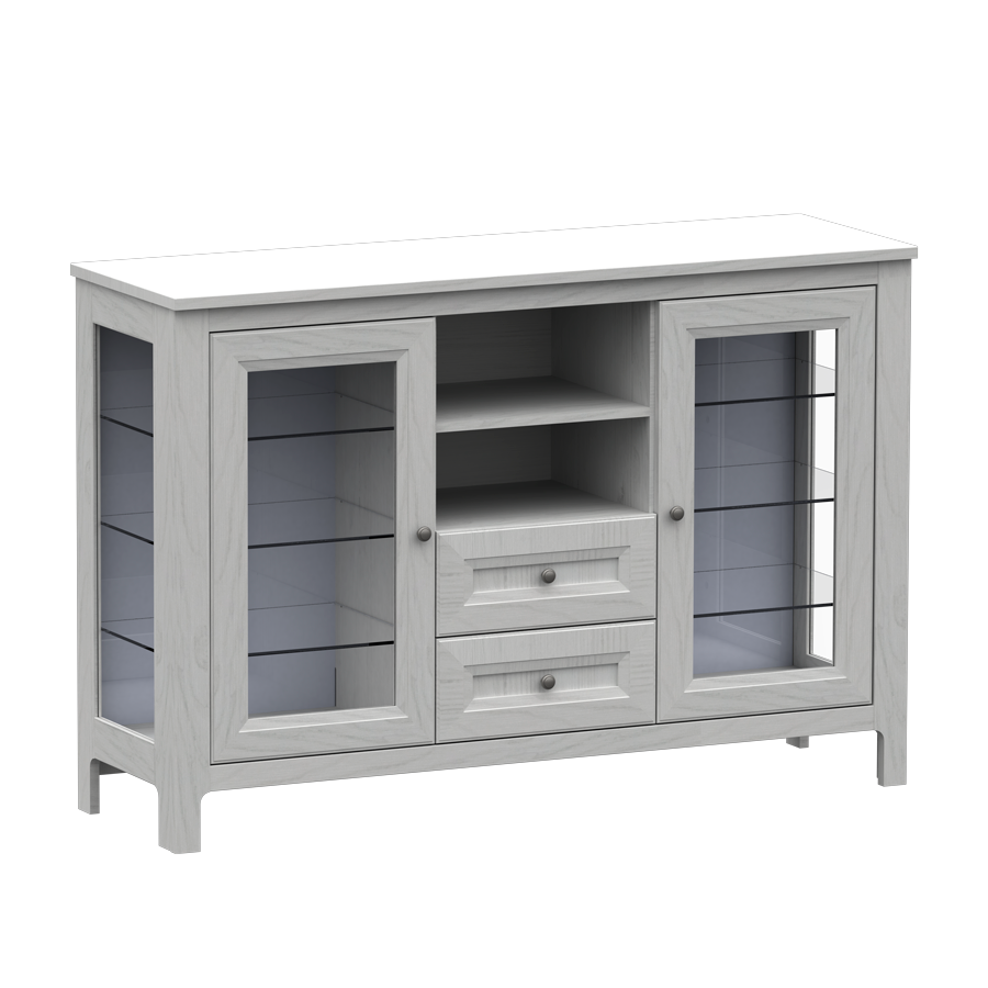 Комод со стеклом Ариэль км-2