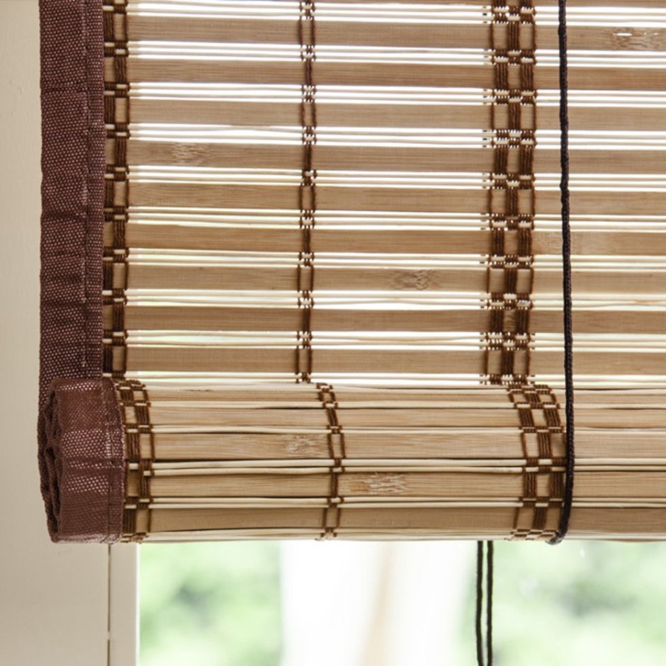 Рулонные жалюзи из бамбука