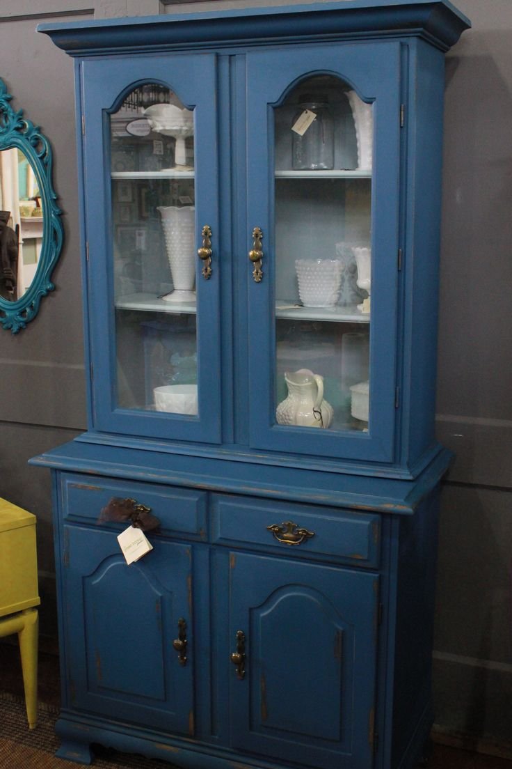 Голубой сервант буфет