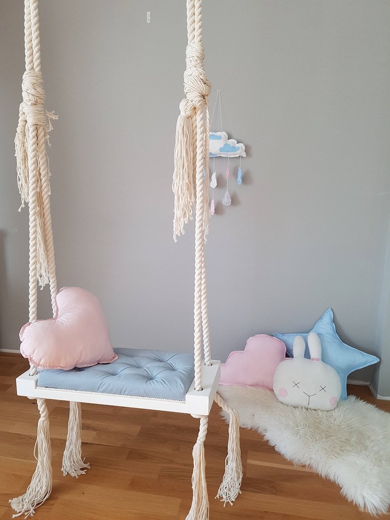 Подвесные качели в стиле лофт