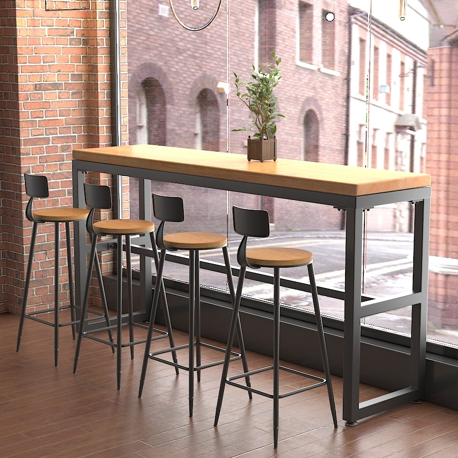 Барная стойка в баре лофт