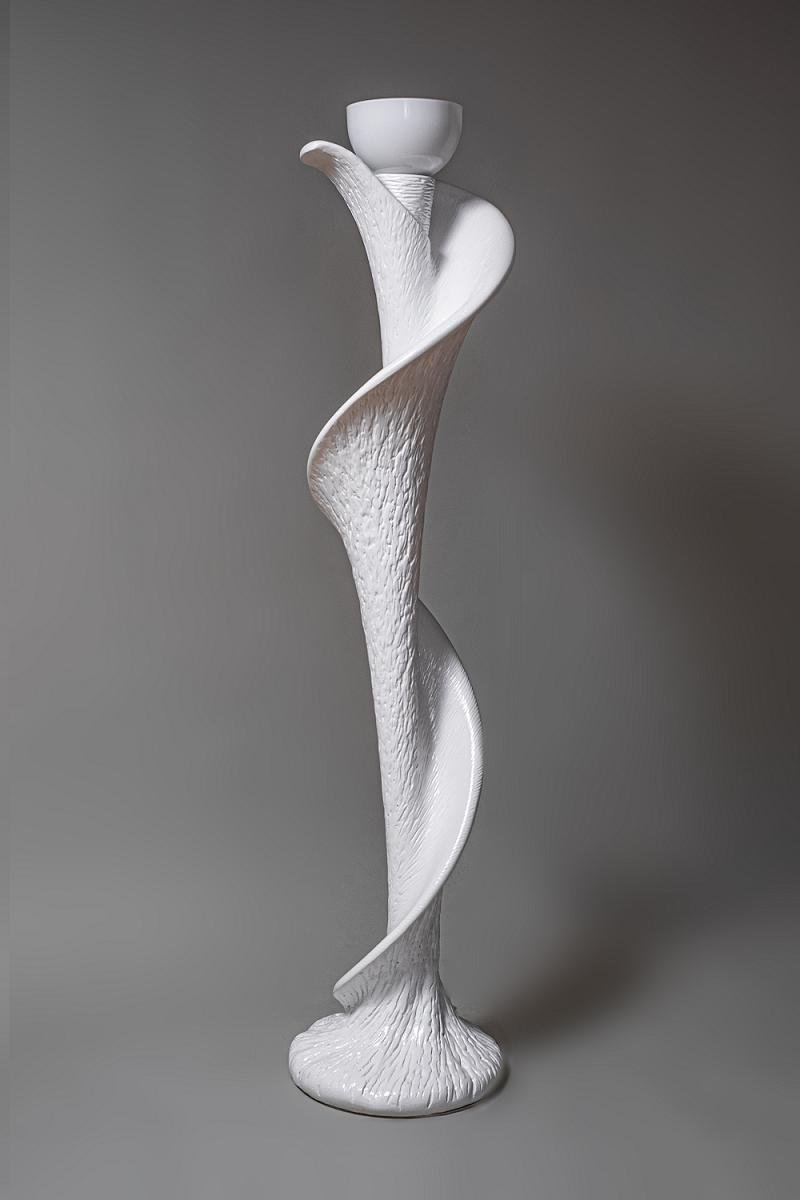 Напольный светильник гипсовый