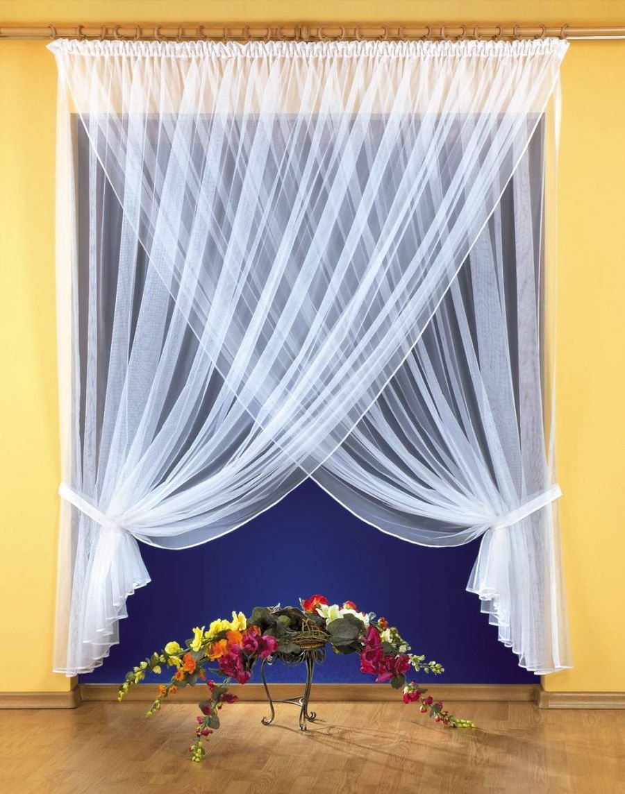 Тюль до подоконника