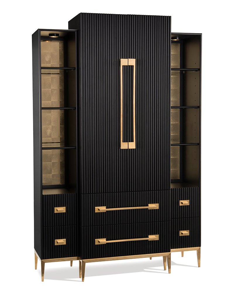 John Richard витрина Black Satin Cabinet EUR-04-0478