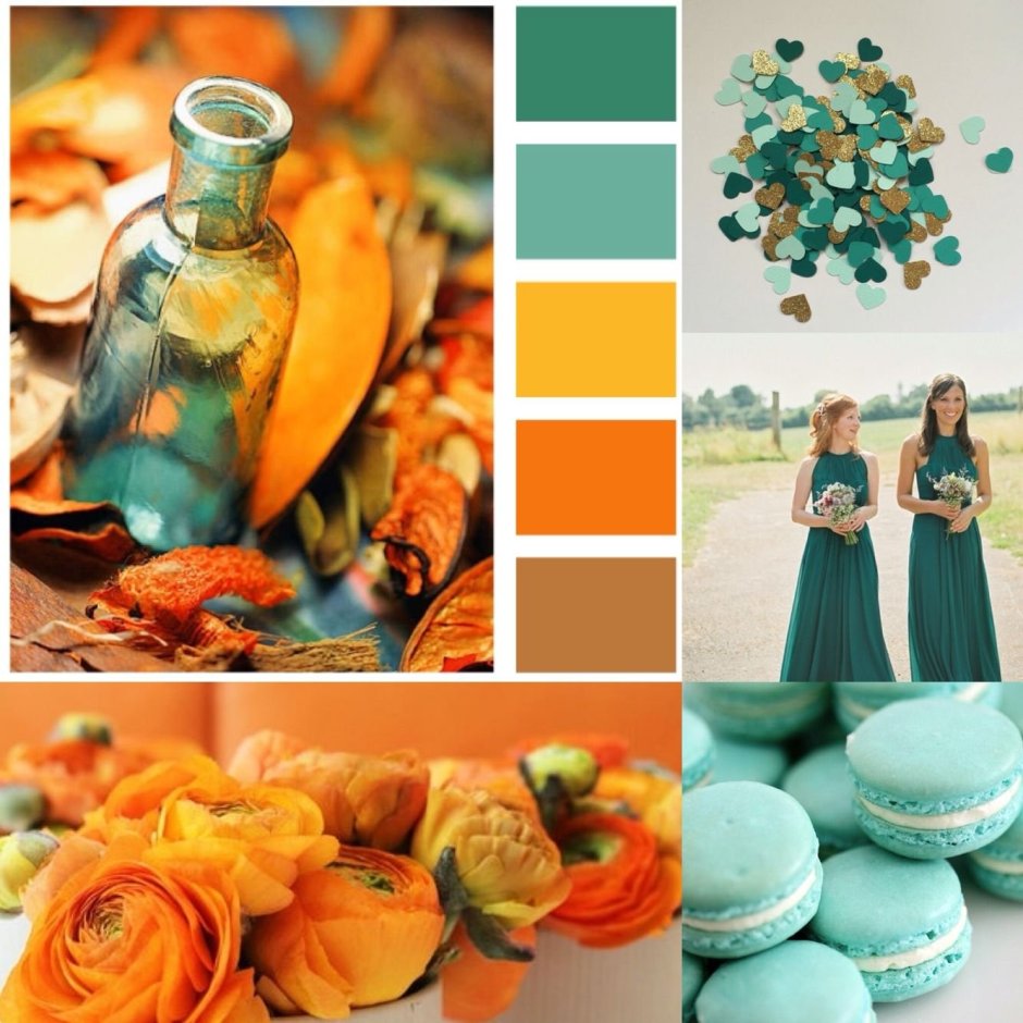 Цветовые сочетания с оранжевым