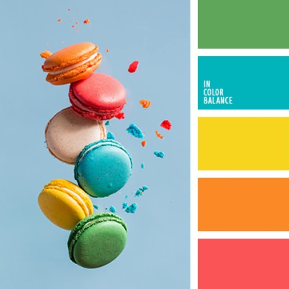 Сочетание ярких цветов