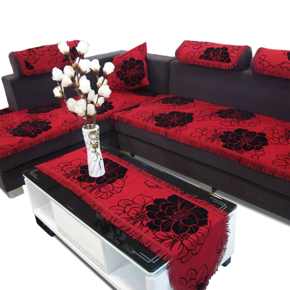 Бархатные накидки на диван