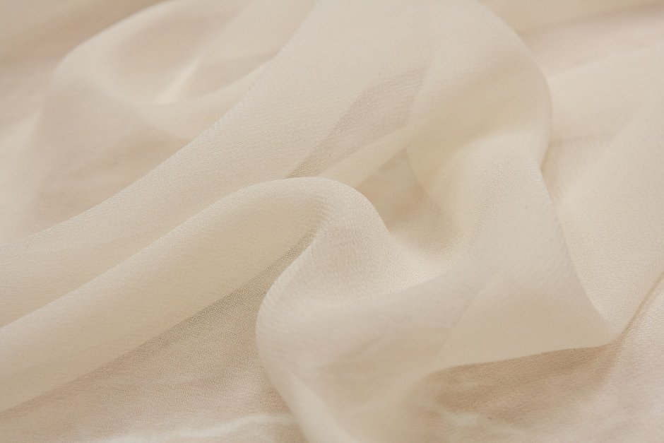 Креп шифон молочный