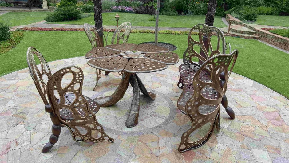 Комплект садовой мебели из чугуна Воскресение (4 предмета) Atrovirens