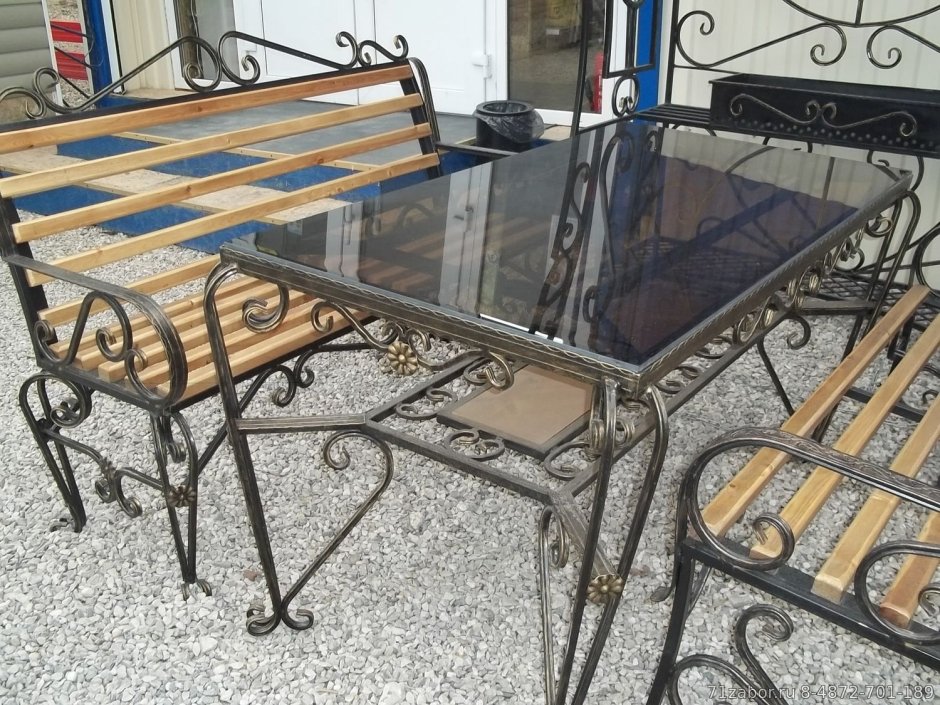 Дачная мебель холодная ковка