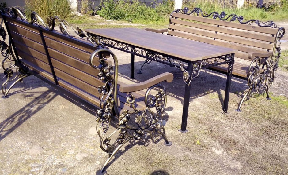 Кованная мебель для беседки