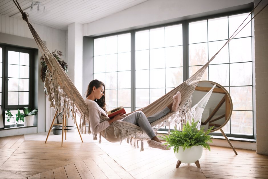 Гамак деревянный