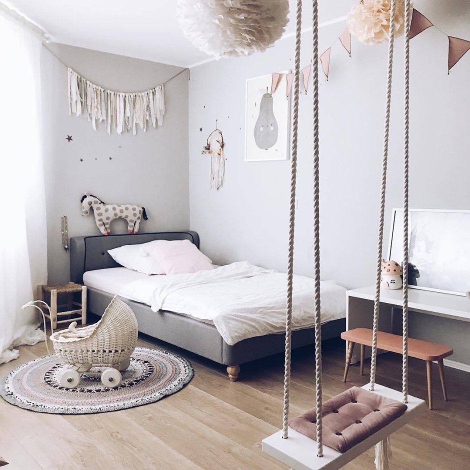 Комната для девочки в скандинавском стиле