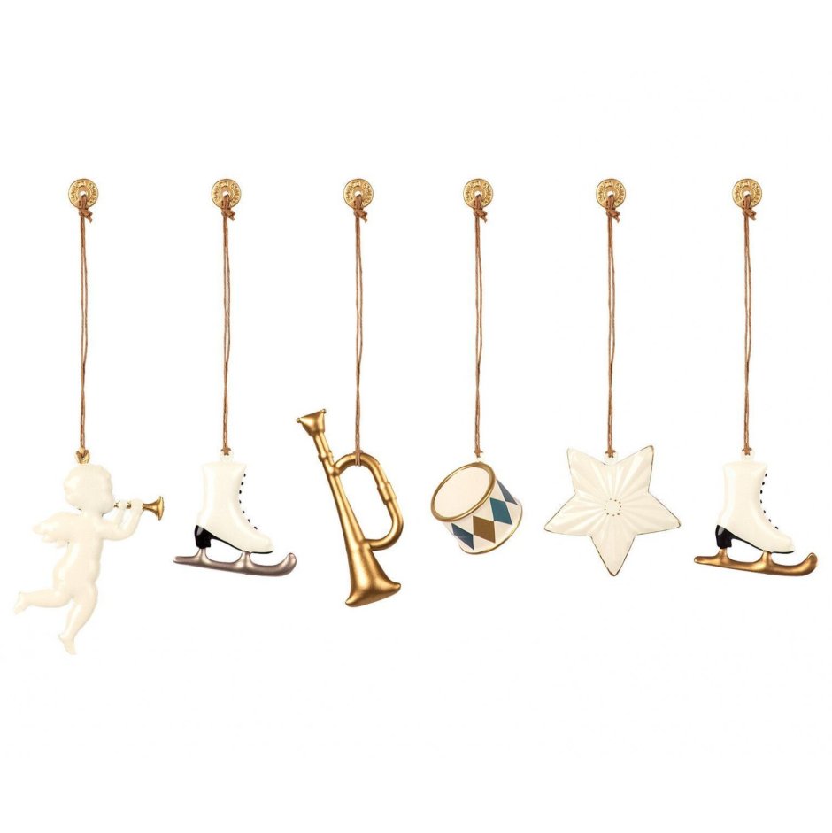 Металлические новогодние игрушки