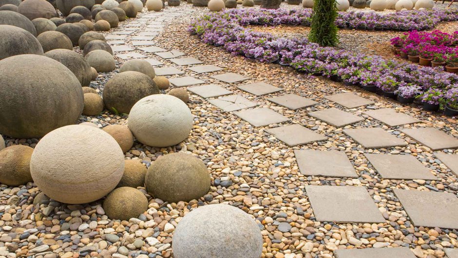 Декоративные камешки для сада