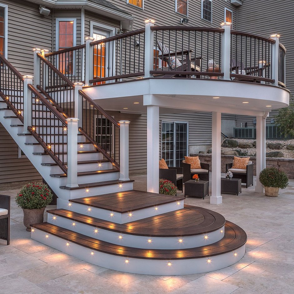 Полукруглая пристройка к дому