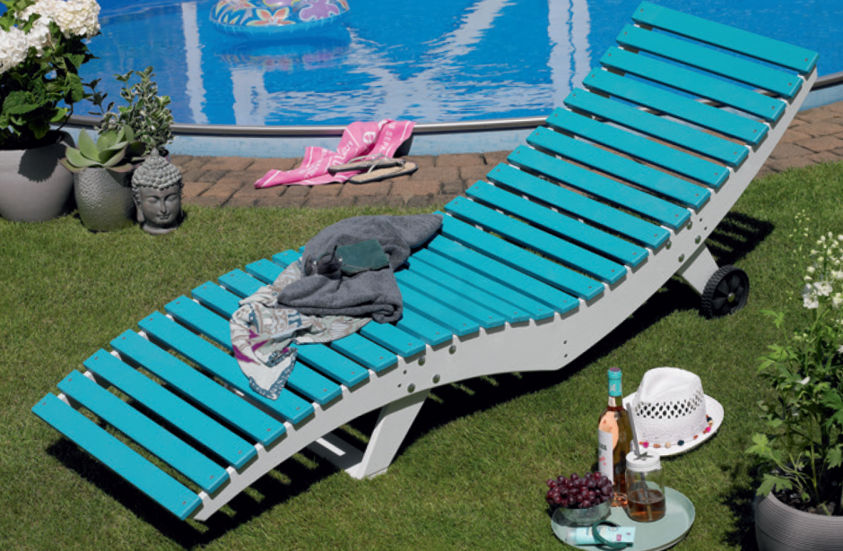 Шезлонг из дерева